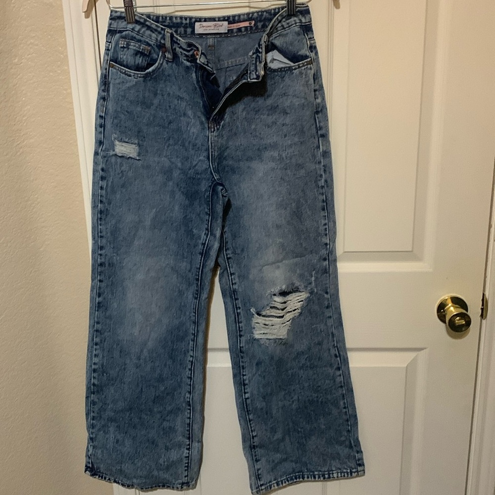 Denim flare jeans